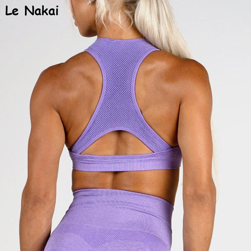 Lilac Seamless Sports Bra